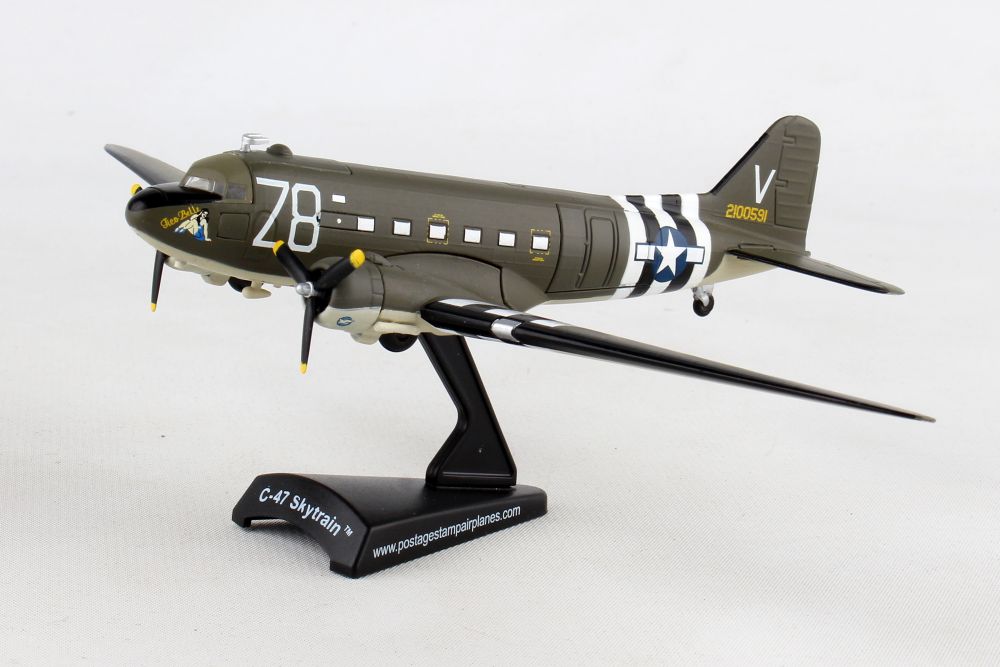 Daron Worldwide Trading PS5558-3 1:144 C-47 Skytrain Tico Belle Aircraft