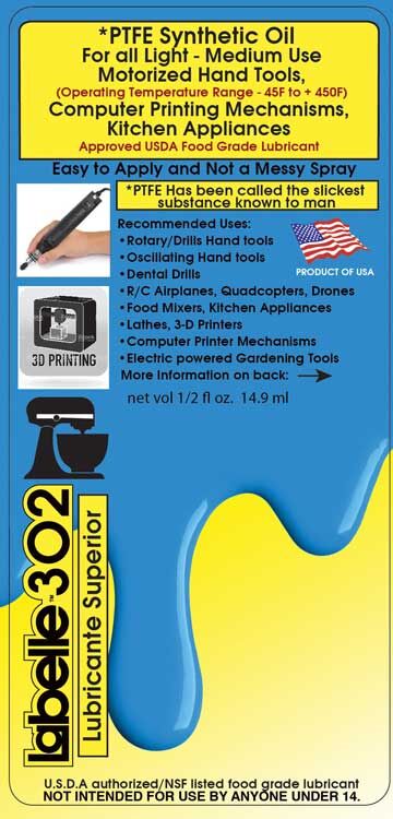 LaBelle 302 PTFE Motor Tool Oil - 2 oz. Bottle