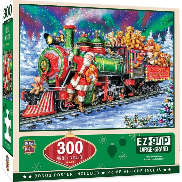 Train Enthusiast Vendors 319134 North Pole Delivery 300 Piece Puzzle