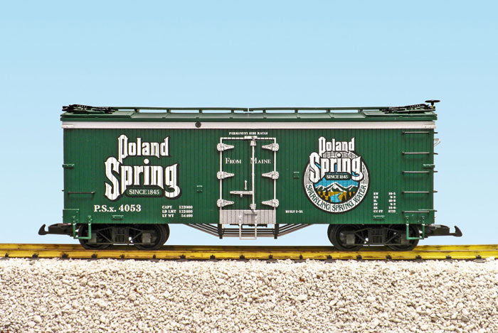 USA Trains R16036 G Poland Springs Refrigerator Car #4053