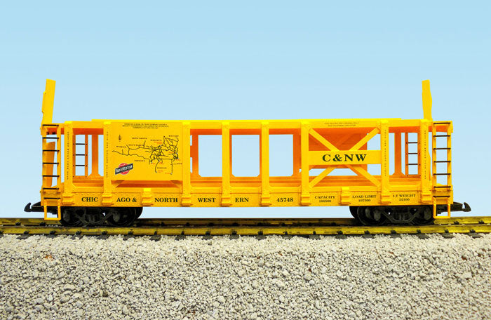 USA Trains R17237 G C&NW w/Railroad Map Graphic Two-Tier Auto Carrier