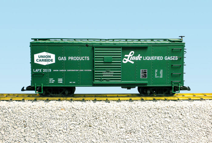 USA Trains R19118B G Union Carbide/Linde Gases Simulated Steel Boxcar #2019