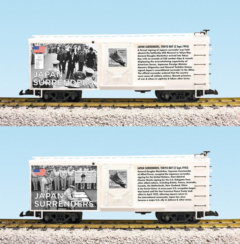USA Trains R19138 G WWII "Janpan Surrenders" Boxcar