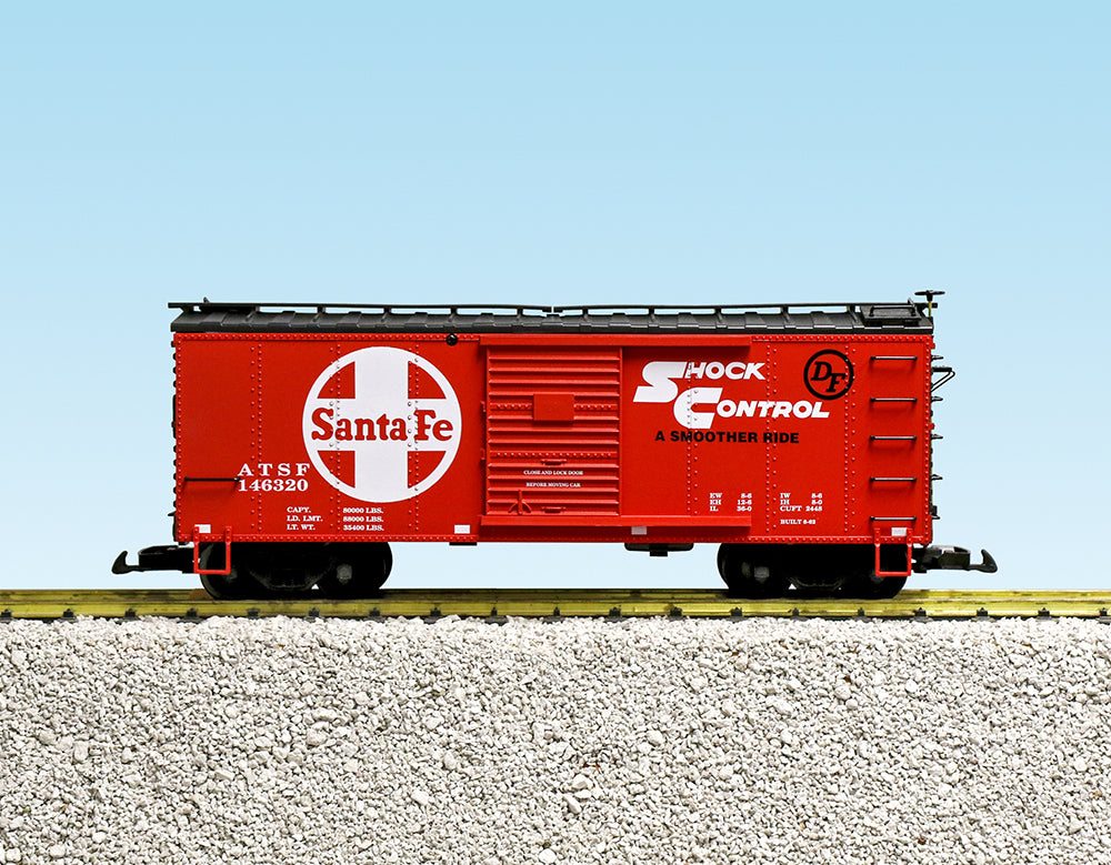 USA Trains R19148A G Santa Fe Red/Black Boxcar #146320