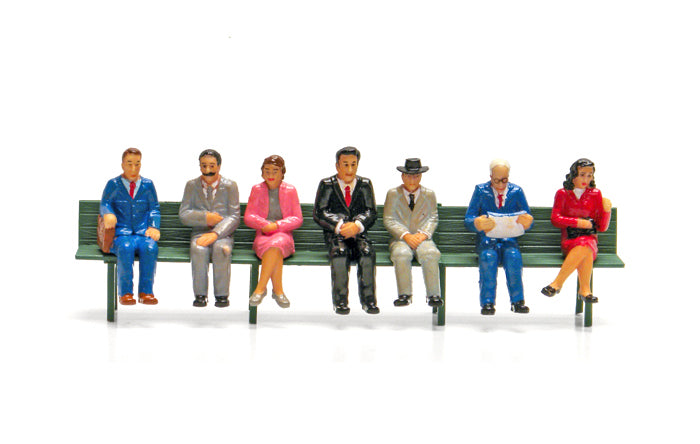 USA Trains R320 G 1920's Passenger Seated Figure Set #1 (Set of 7)