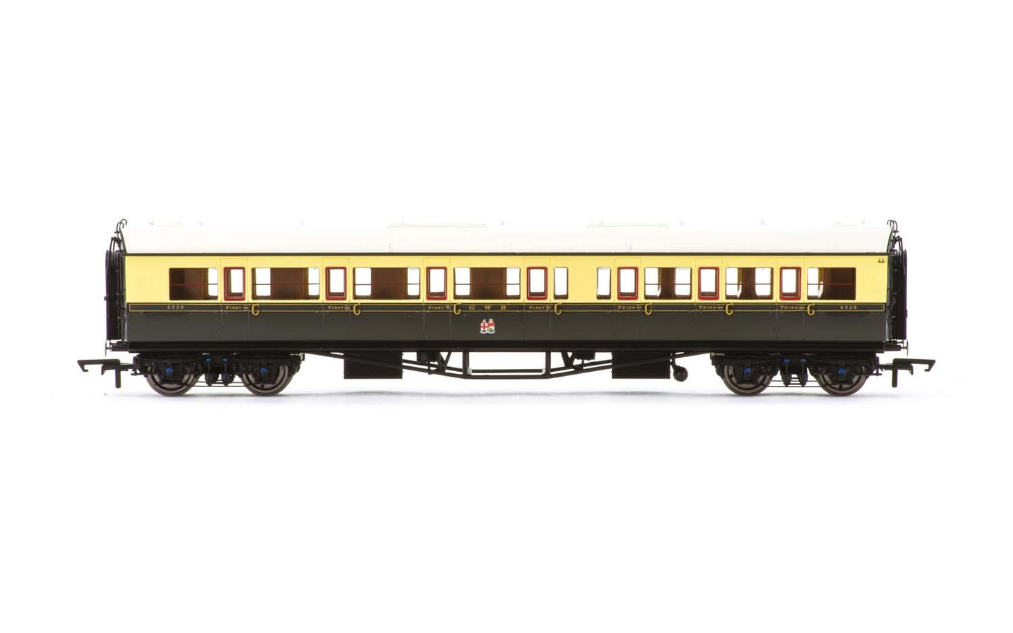 Hornby R4682A OO GWR Collett Corridor Composite (L/H) Coach Car #6528