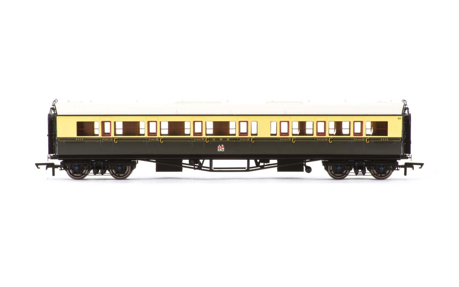 Hornby R4682A OO GWR Collett Corridor Composite (L/H) Coach Car #6528