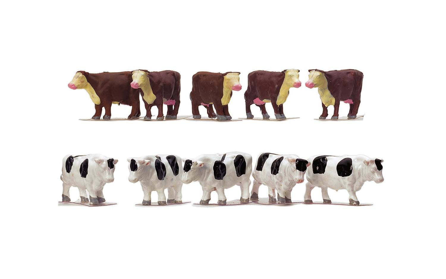 Hornby R7121 OO Cow Animal Figures (Set of 10)