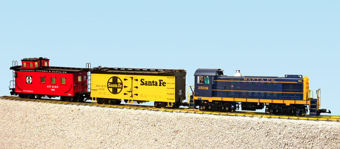 USA Trains R72401 Santa Fe G Gauge S4 Diesel Loocmotive Freight Set