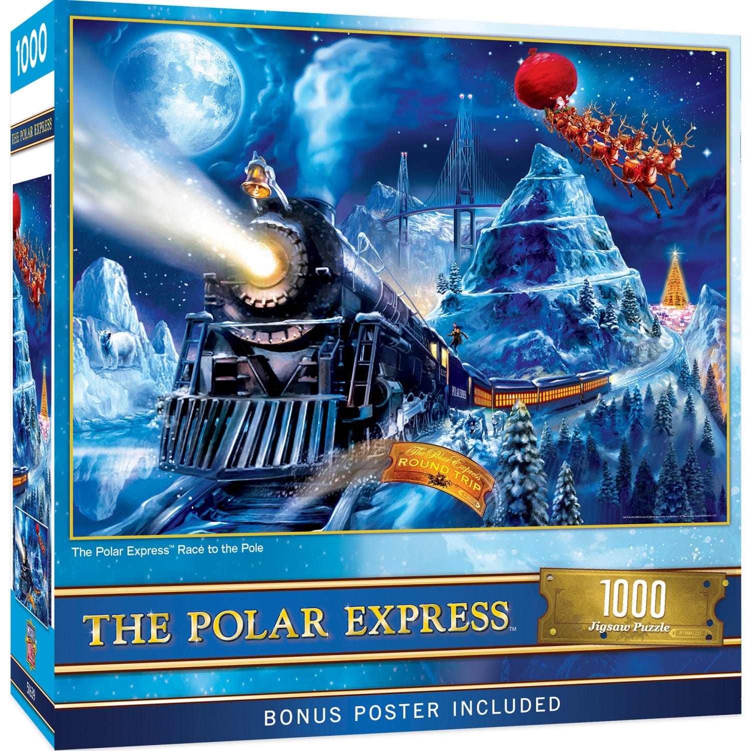 Masterpieces 721894 The Polar Express - Race to the Pole Jigsaw Puzzle