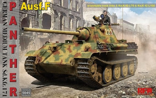 Rye Field Models 5045 1:35 Sd.Kfz.171 Panther Ausf. F Tank w/ Workable Track LN/Box