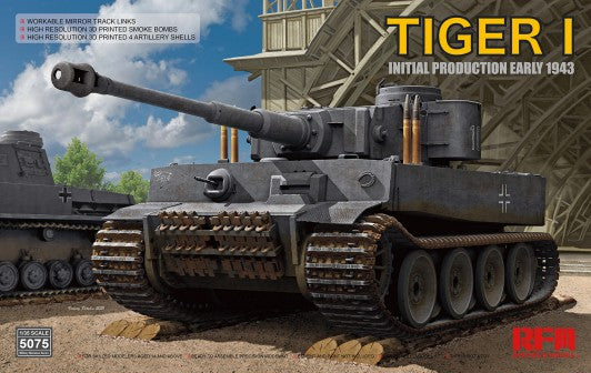Rye Field Models 5075 1:35 German Tiger I Initial Production Plastic Model Kit