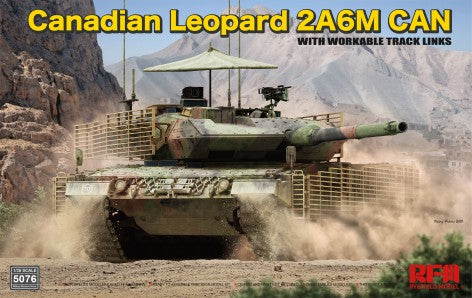 Rye Field Models 5076 1:35 Canadian Leopard 2A6M CAN Military Tank Model Kit
