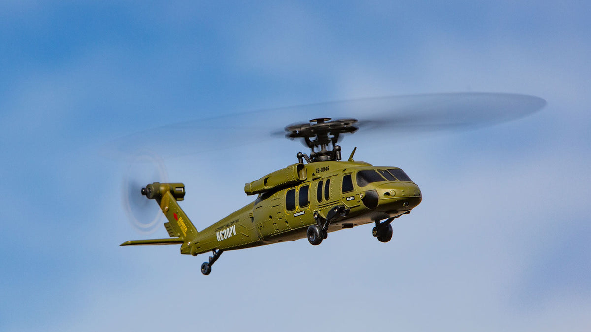 Rage R/C 6150 Hero-Copter BL Army 4-Blade RTF Heli