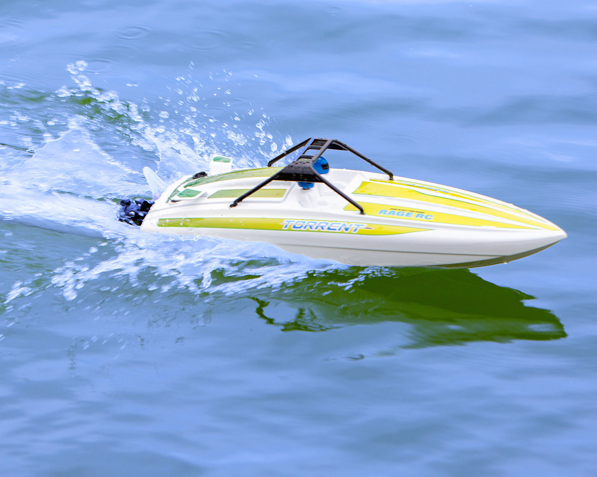 Rage R/C B1501 Green Torrent 450BL RTR Jet Boat