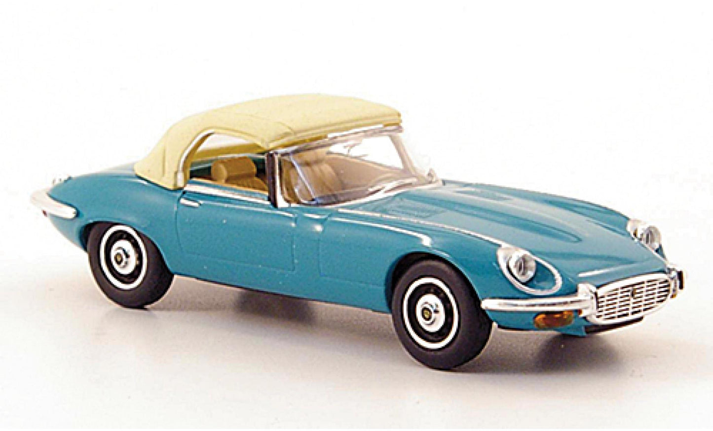 Ricko 38120 HO Turquoise '74 Jaguar TypeE Top Up Coupe