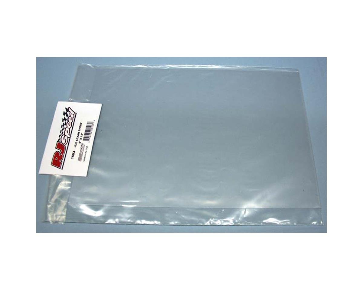RJ Speed 1504 8x12 .040 Clear Lexan Sheet