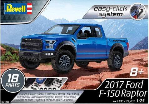 Revell 85-1236 1:25 2017 Ford F-150 Raptor Truck Plastic Model Kit