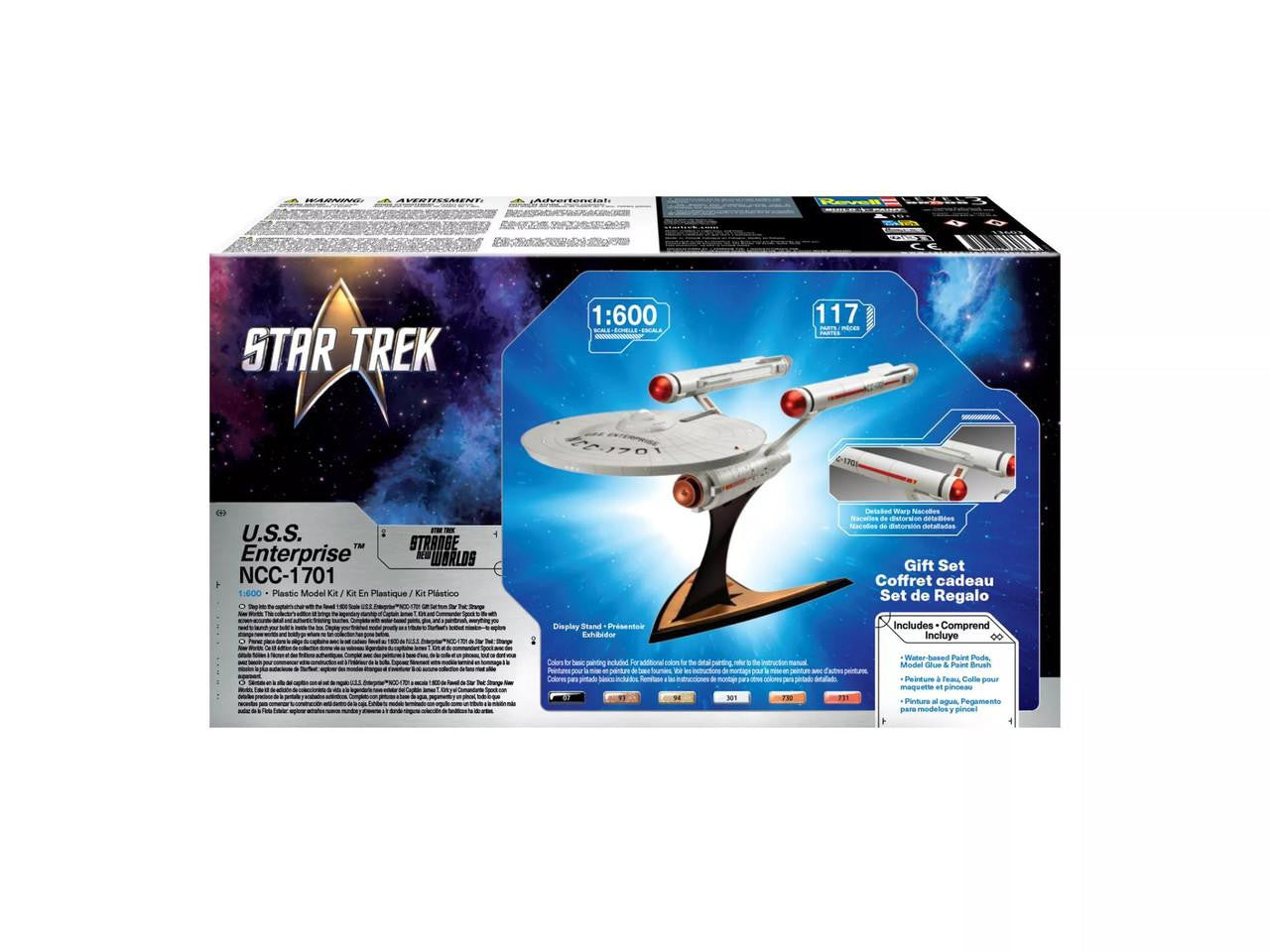Revell 13603 1:600 Star Trek Strange New Worlds U.S.S. Enterprise NCC-1701 Kit