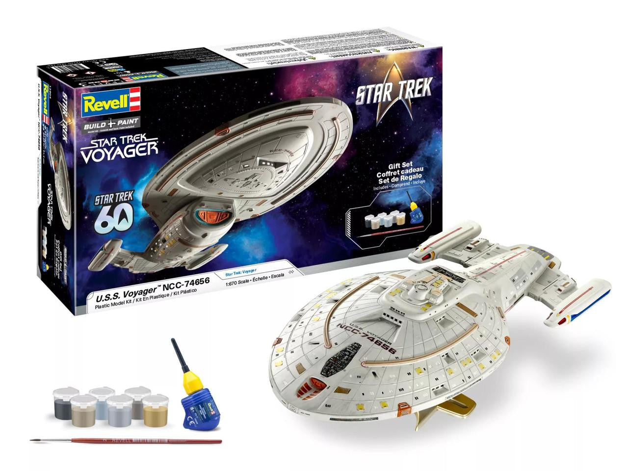 Revell 13604 1:670 Star Trek Voyager U.S.S. Voyager NCC-74656 Plastic Model Kit