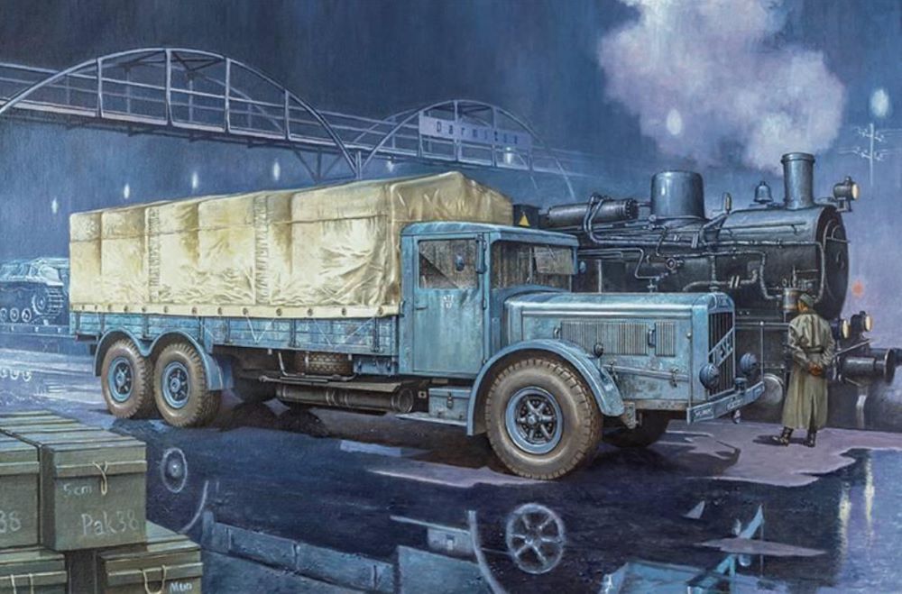 Roden Models 822 1:35 Vomag 8 LR LKW WWII German Heavy Truck Plastic Kit
