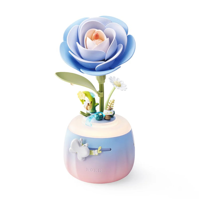 Robotime AF01S ROKR Starry Camellia Lamp DIY 3D Flower Night Light