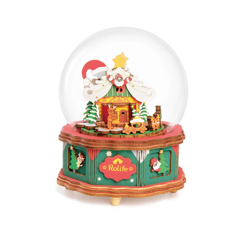 Robotime AM46 Rolife DIY Music Box Christmas Town Kit