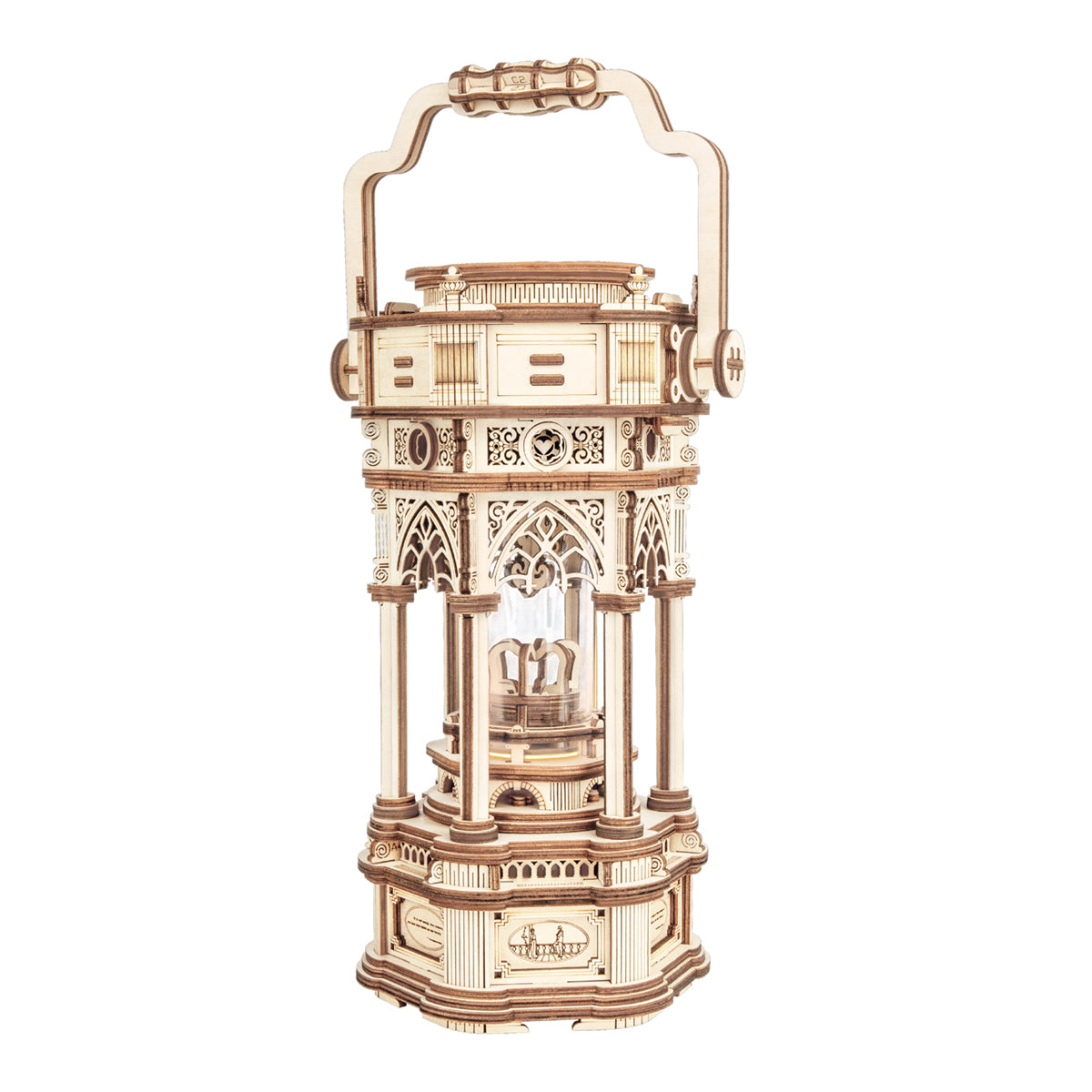 Robotime AMK61 ROKR Mechanical Music Box Victorian Lantern 3D Wooden Puzzle