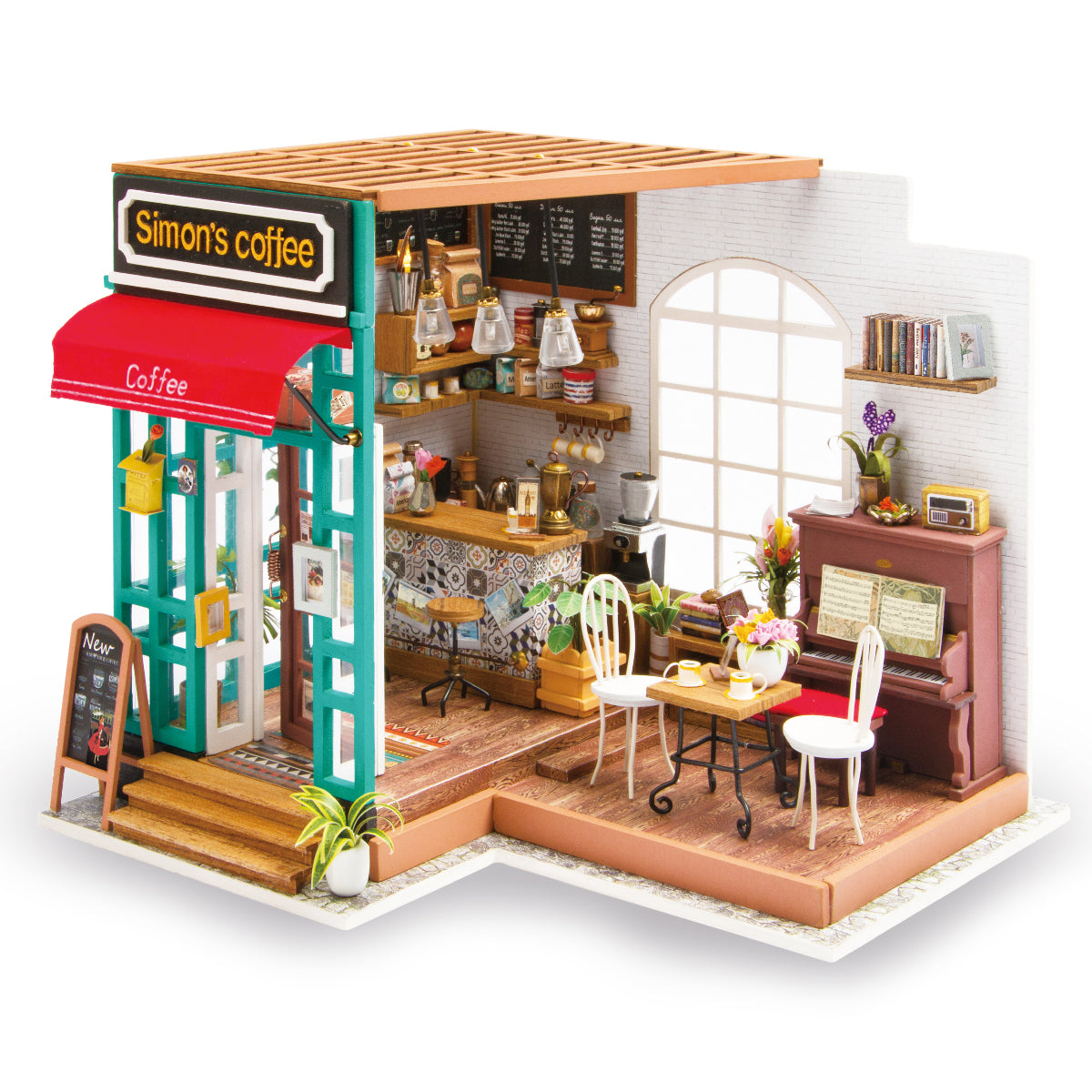 Robotime DG109 Rolife DIY House Simon's Coffee Kit