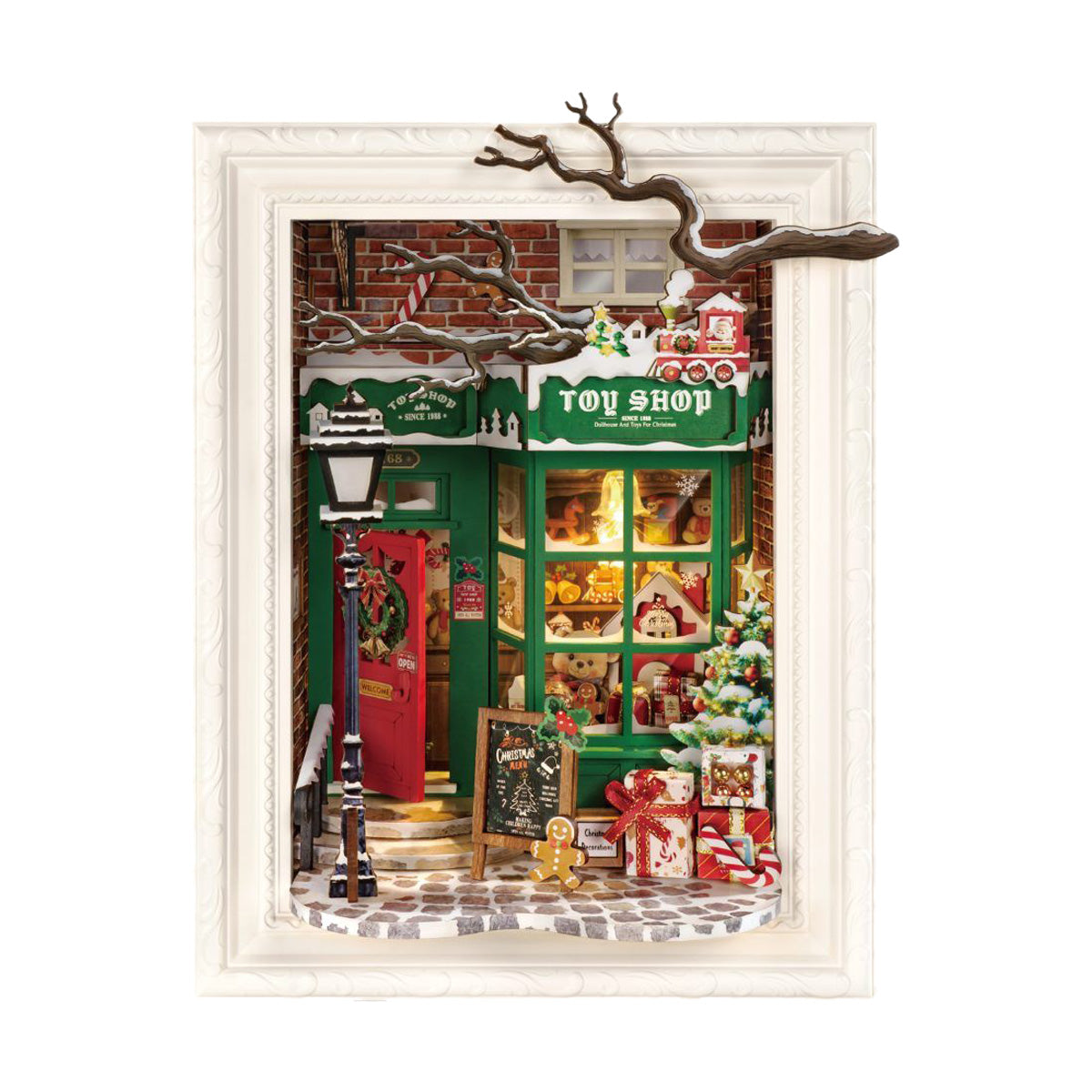Robotime DP006 Rolife Santa's Toy Shop 3D Wooden Puzzle