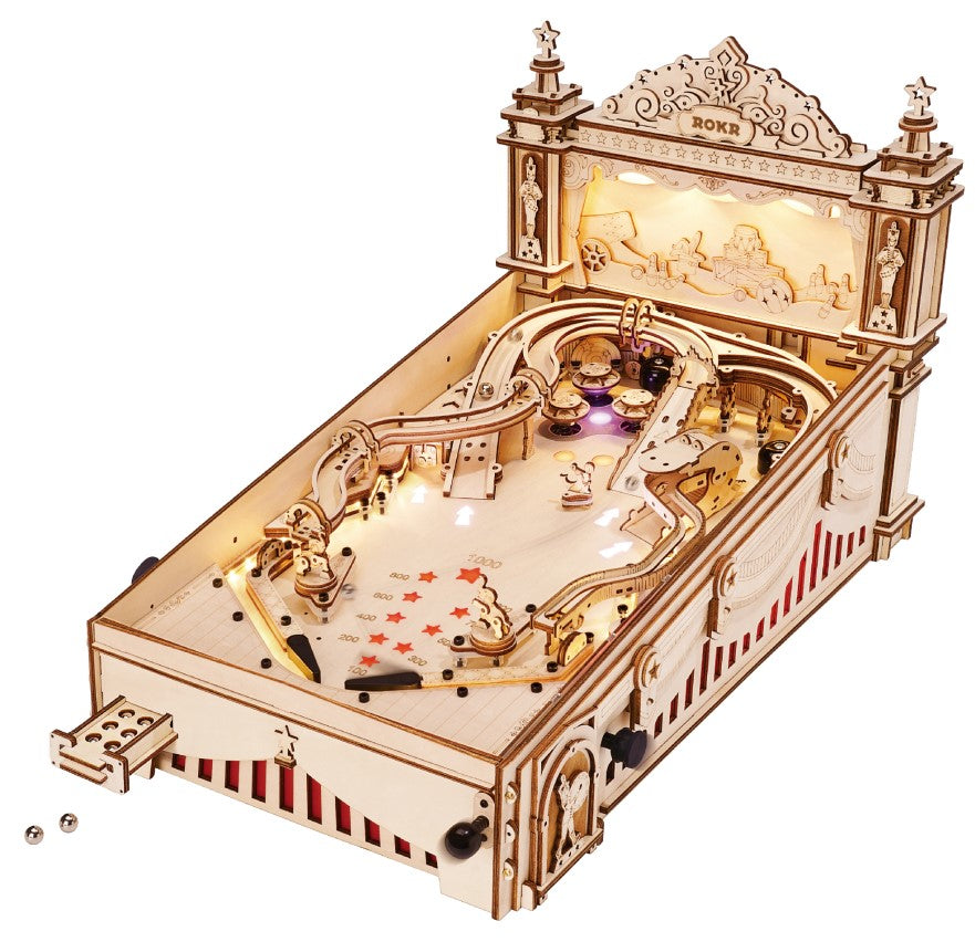 Robotime EG01 Circus Pinball Machine 3D Wooden Puzzle
