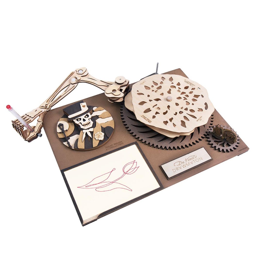Robotime SD001 DaVinci Drawing Machines The Gambler Kit