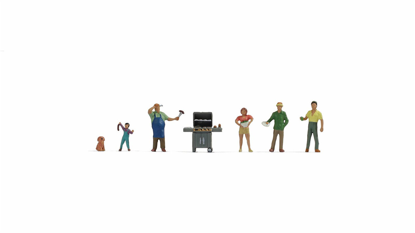 Noch 15593 HO Barbecue Party Figure (Set of 6)