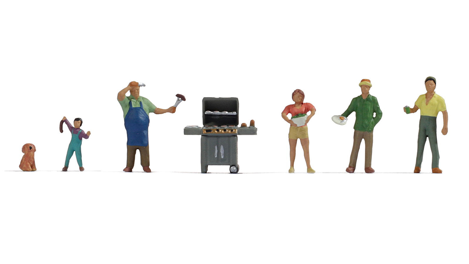 Noch 36593 N Barbecue Party Figure (Set of 7)