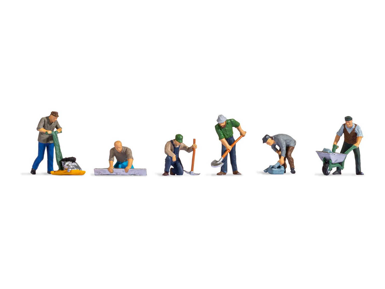 Noch 15112 HO Road Workers Figure (Set of 6)