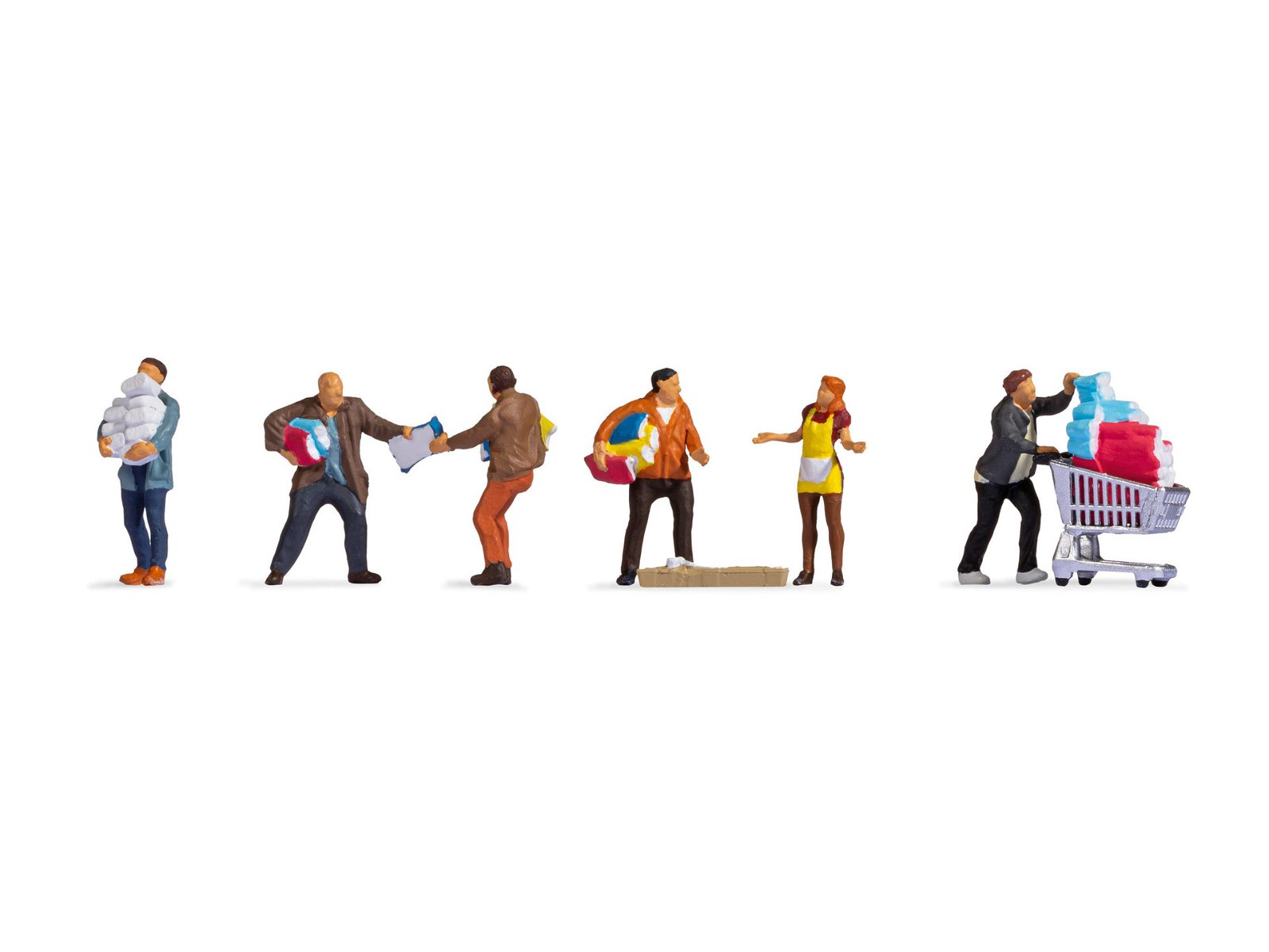 Noch 15519 HO People Panic Buying Figure (Set of 6)