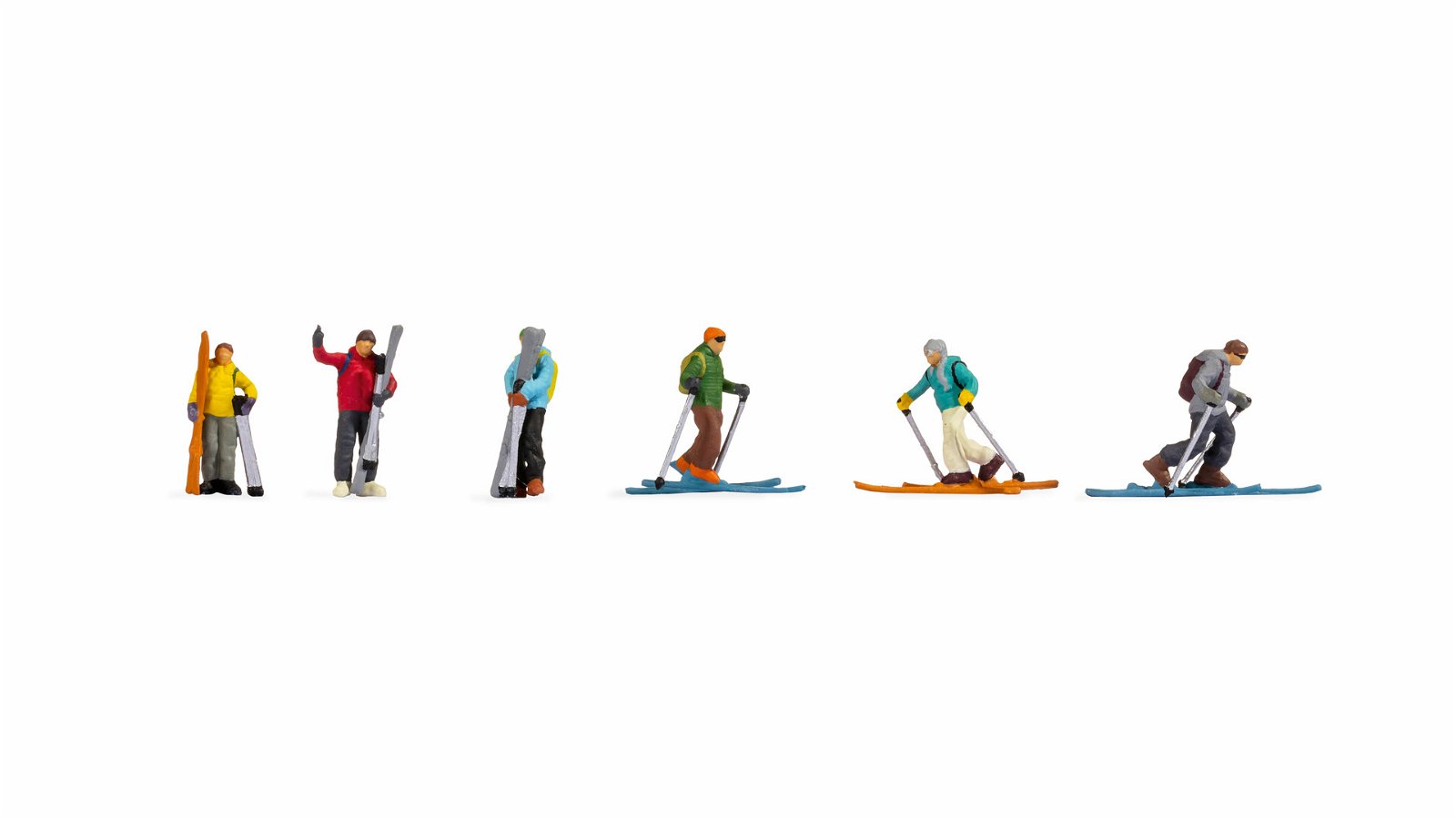 Noch 15823 HO Ski Tourers Figure (Set of 6)