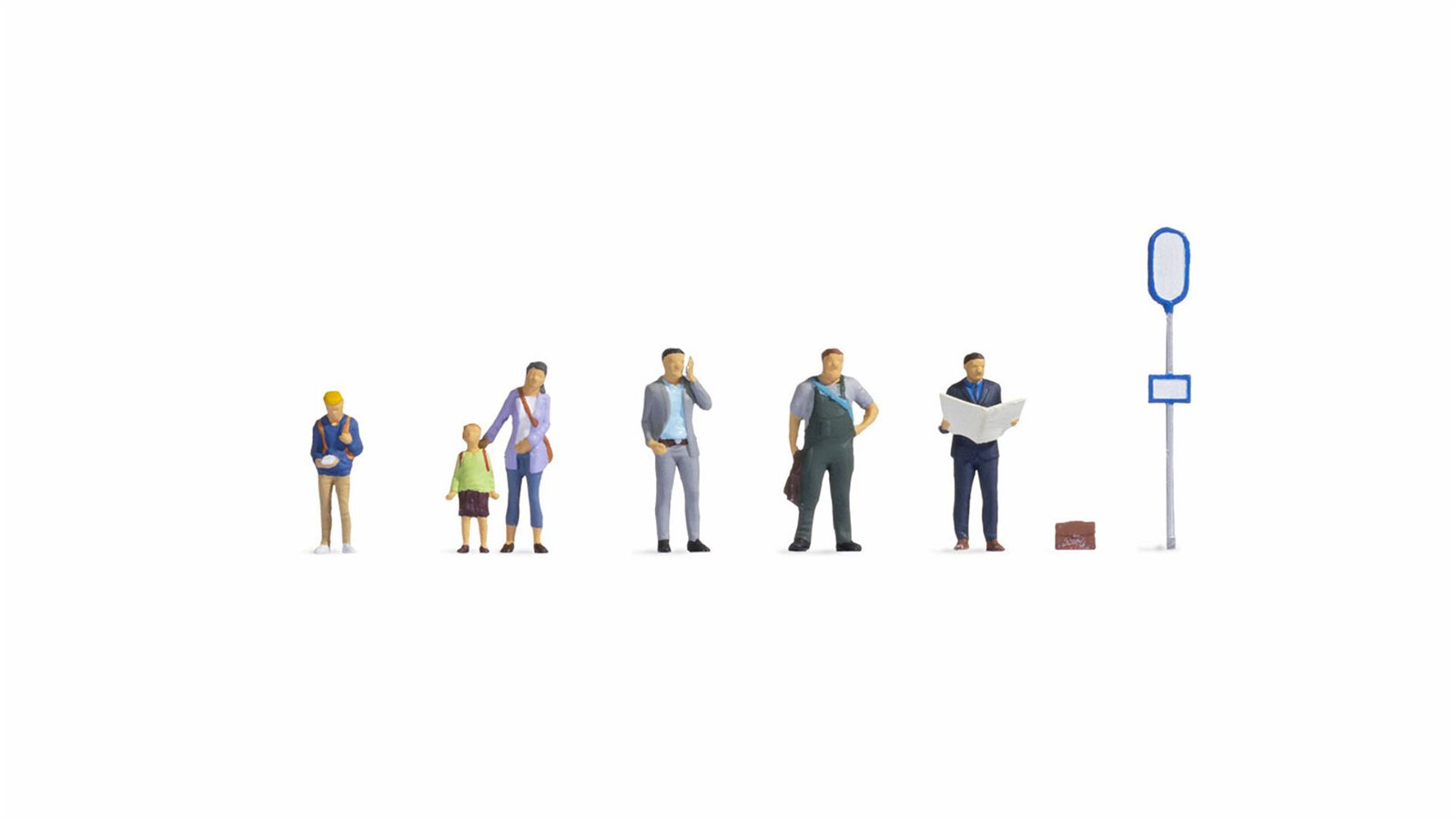 Noch 36246 N At the Bus Stop Figure (Set of 6)