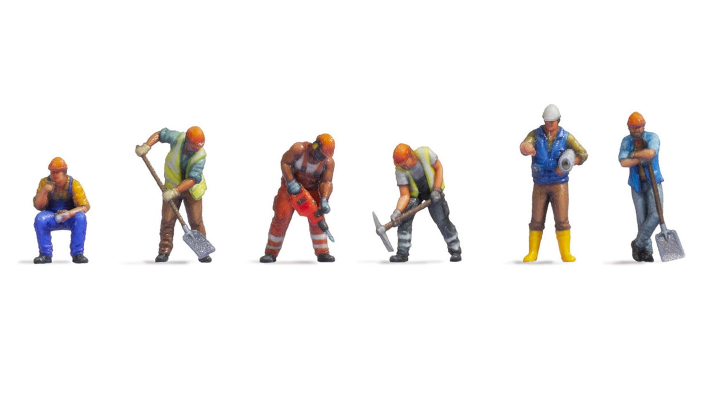 Noch 44501 Z Construction Workers Figure (Set of 6)