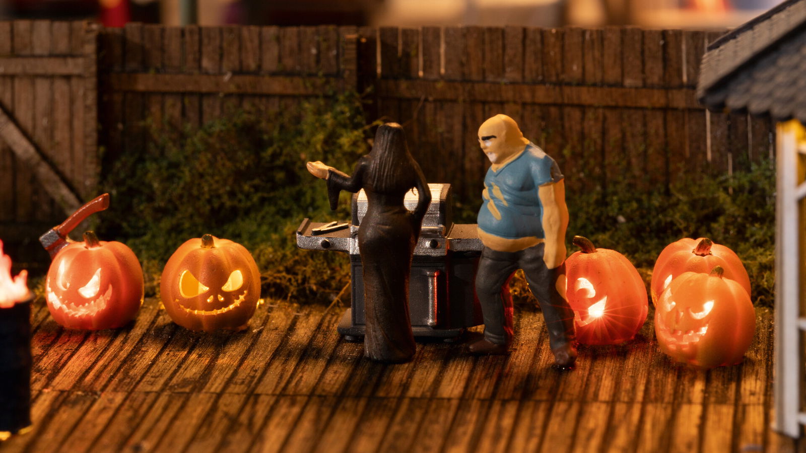 Noch 51210 HO Illuminated Pumpkins Figure (Set of 5)