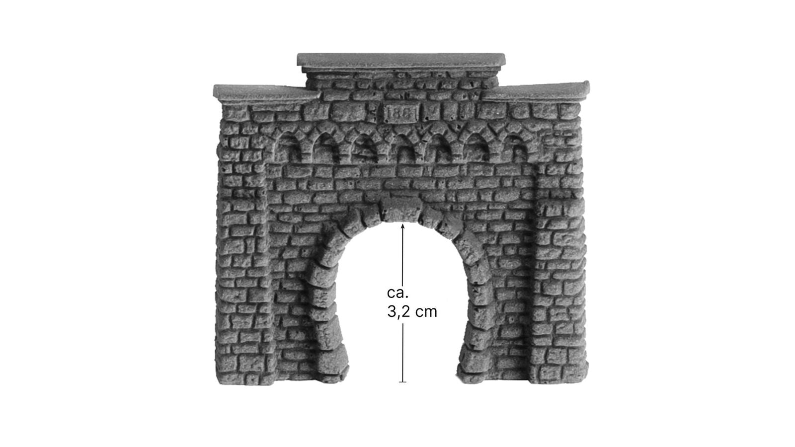 Noch 44810 Z 6.5x6cm Single Track Tunnel Portal