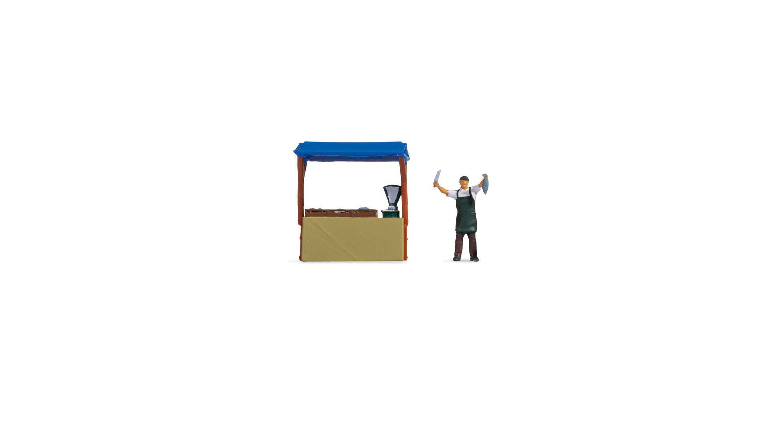 Noch 16503 HO Tiny Scenes Fish Stall