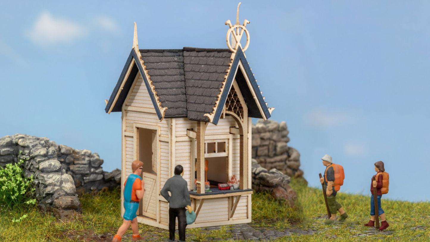 Noch 14383 HO 2.7 x 2.7 x 5.8 cm Souvenir Stall Laser Cut Kit