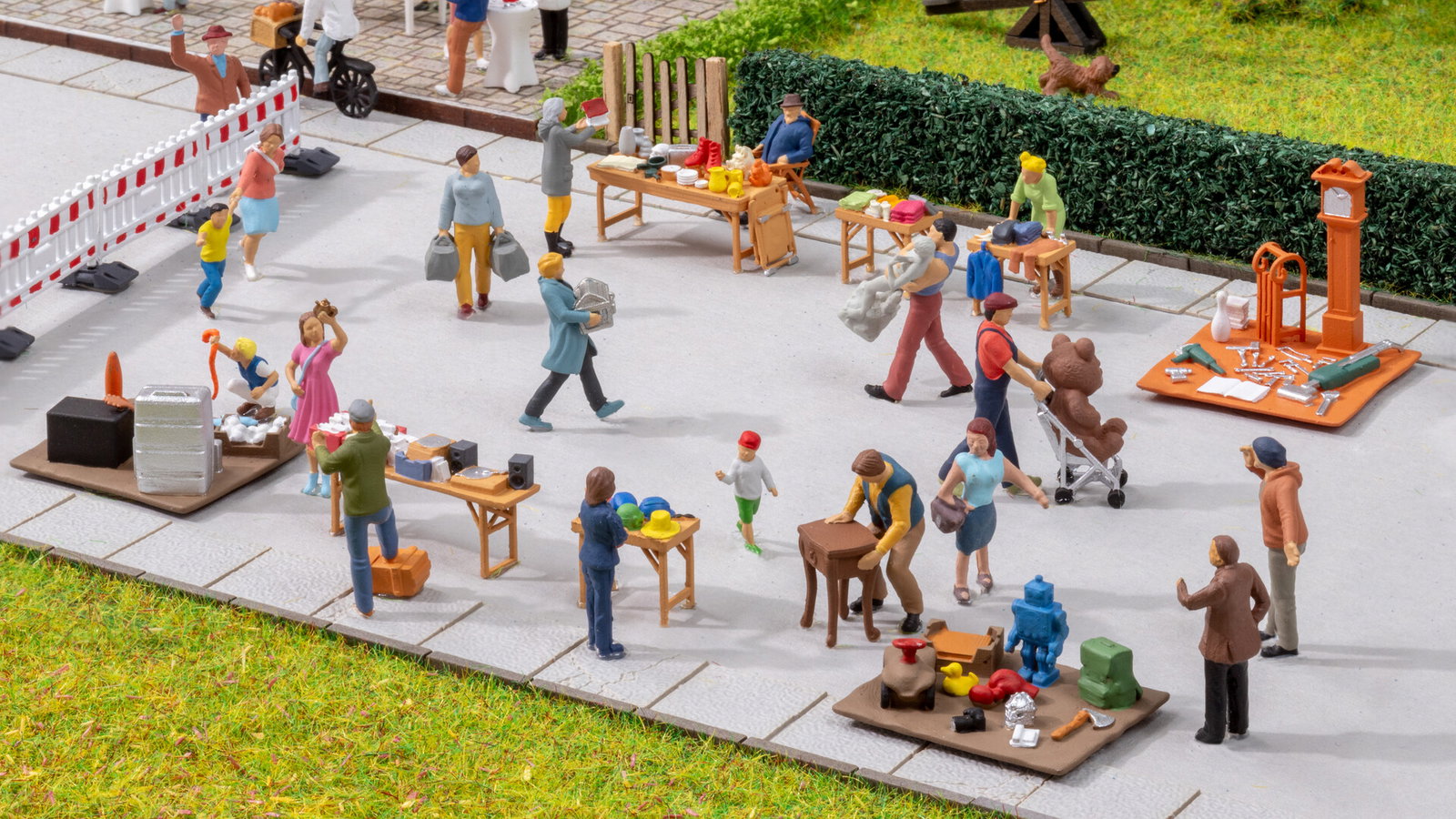 Noch 16281 HO Themed Figures Set Flea Market
