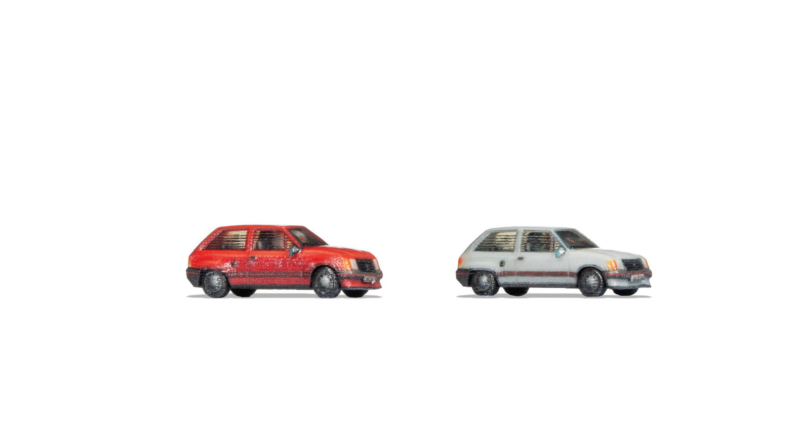 Noch 44602 Z Red and White Opel Corsa A (Set of 2)