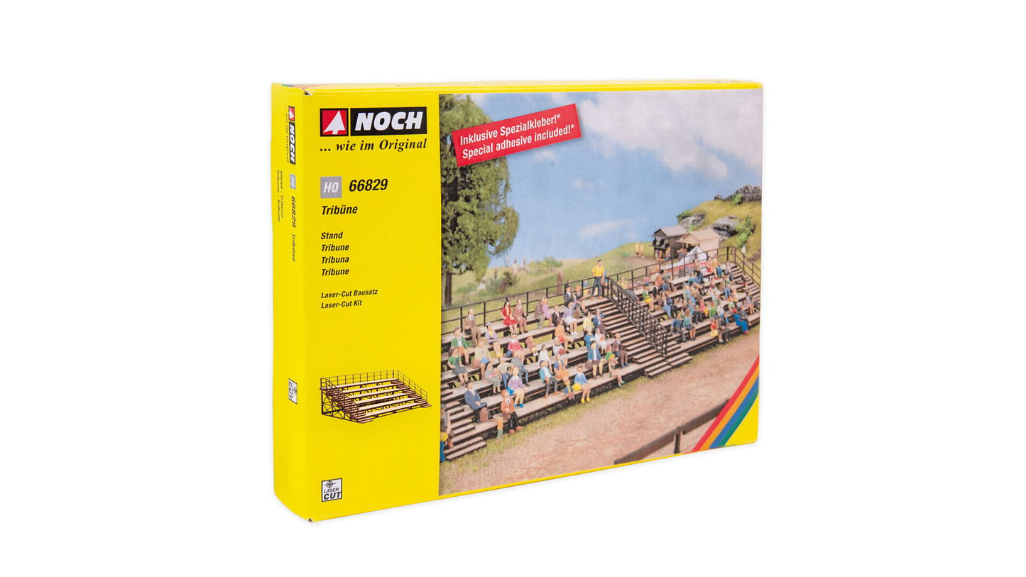 Noch 66829 HO 13.4 x 6.9 x 4.4 cm Spectator Stand Laser Cut Kit