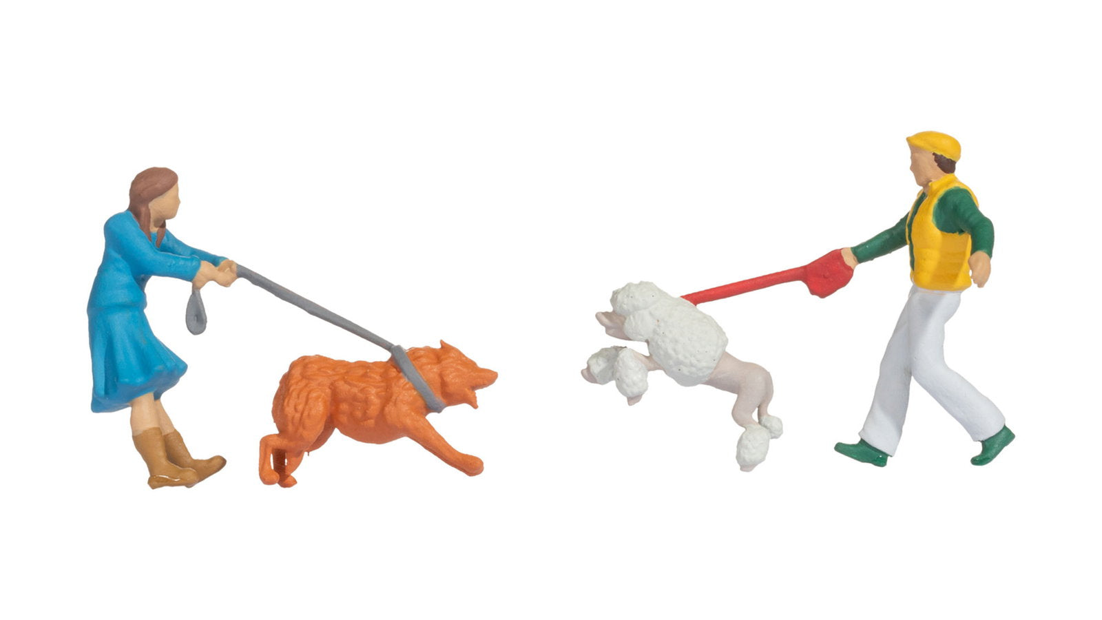 Noch 16602 HO Funny-Scenes 'Dog Encounter' Figure (Set of 4)