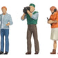 Noch 16605 HO Funny-Scenes 'Reporter Team' Figure (Set of 3)