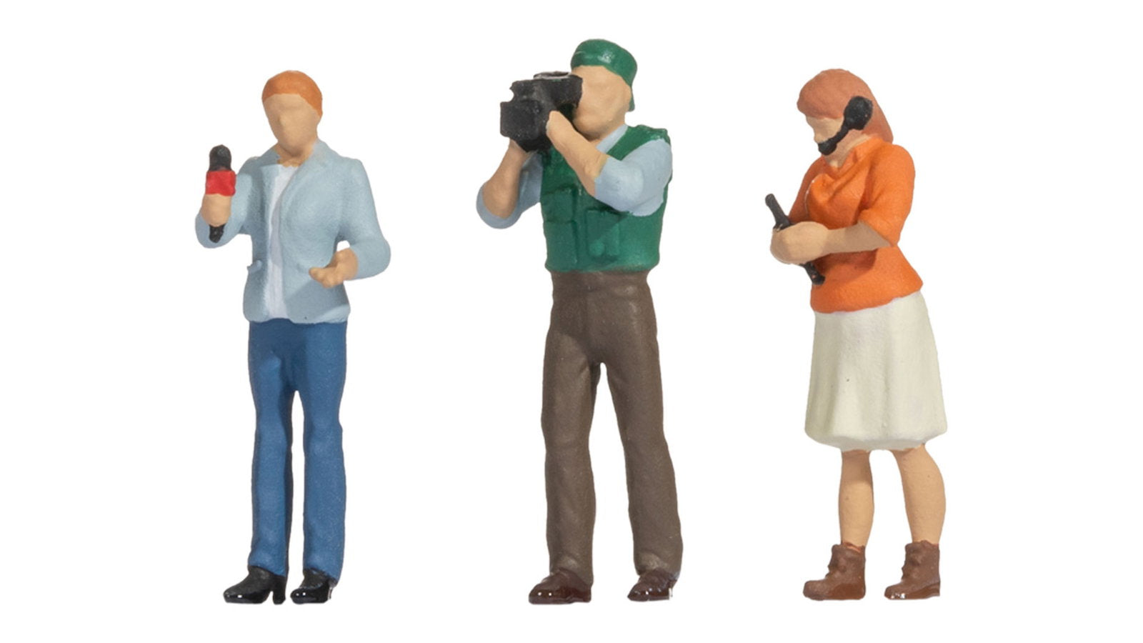 Noch 16605 HO Funny-Scenes 'Reporter Team' Figure (Set of 3)