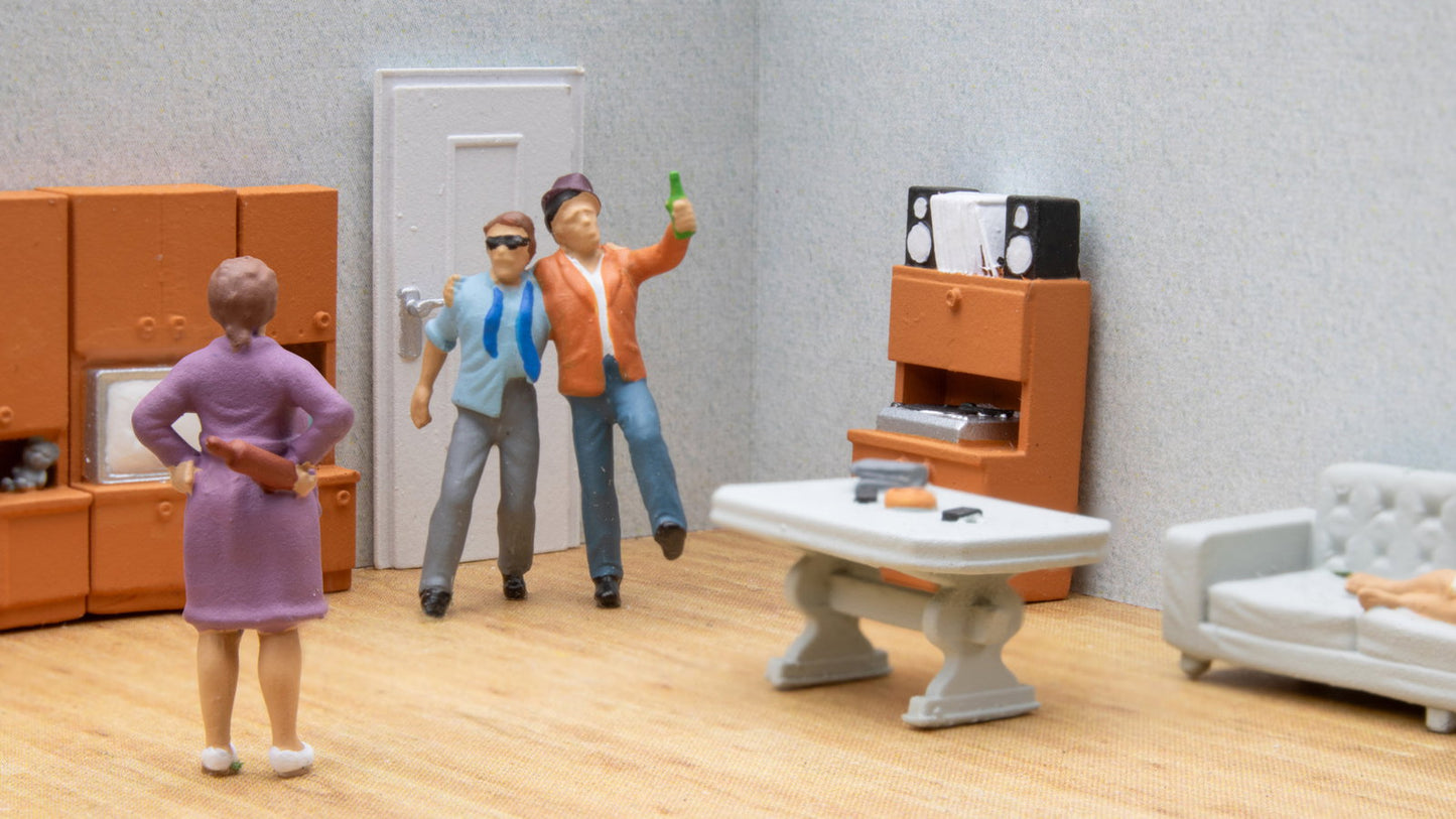 Noch 16606 HO Funny-Scenes 'Boozers' Figure (Set of 3)